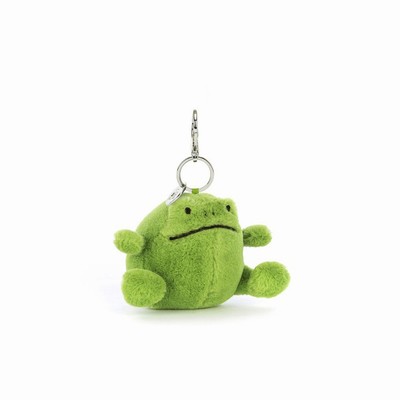 Jellycat Ricky Rain Frog Bag Charm New Zealand | HQGYW4538